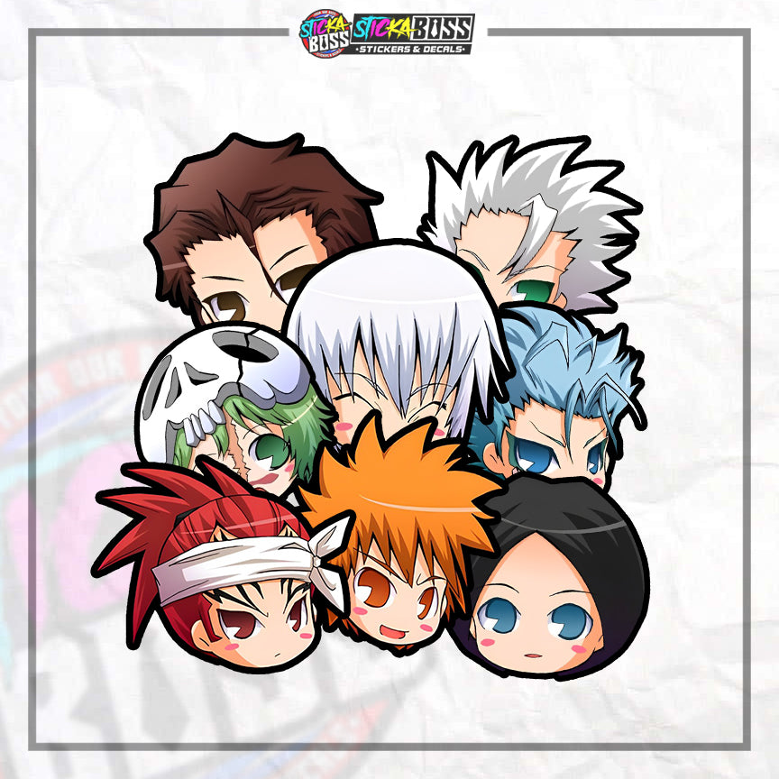 BLEACH | ANIME STICKER HEADS ( ANIME VINYL STICKER DECALS )【Stickaboss】