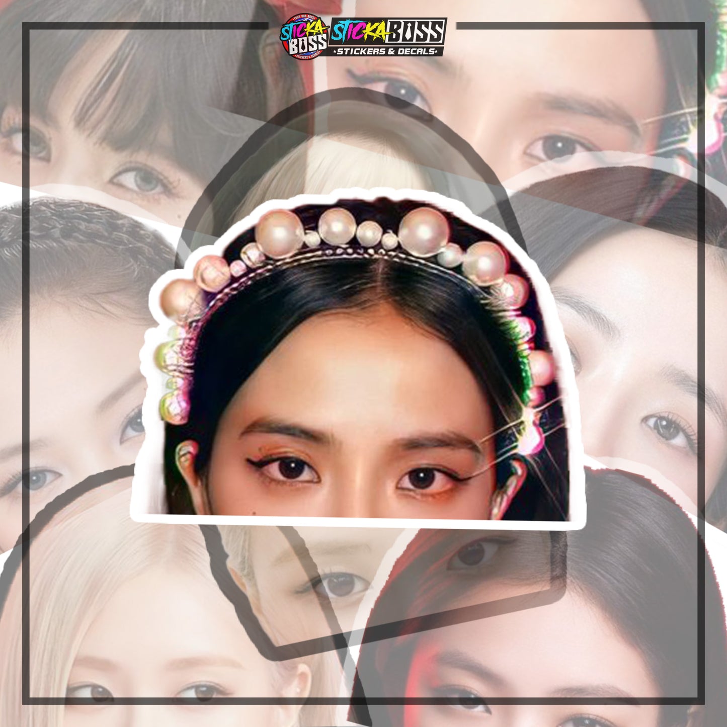 BLACKPINK | PEEKER STICKER【VINYL PRINTED】( LAMINATED / WATERPROOF )