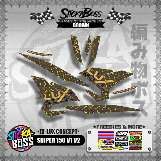 SNIPER 150 V1 / V2 DECALS ( LV-LUX CONCEPT )【WITH FREEBIES】