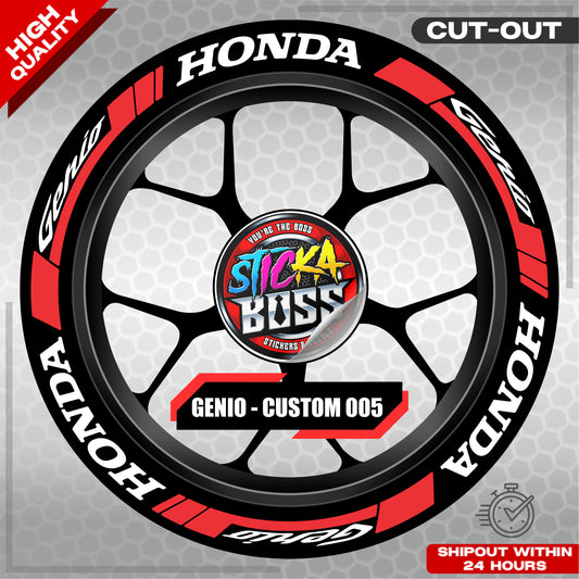 GENIO MAG STICKER SET ( 2 MAGS ) - CUSTOM 005 | VINYL WATERPROOF CUT-OUT DECALS