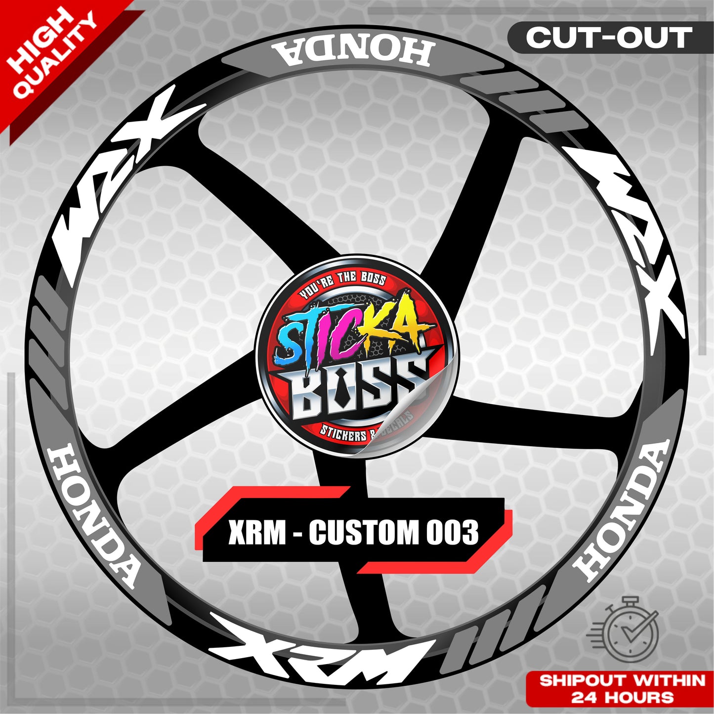 XRM MAG STICKER SET ( 2 MAGS ) - CUSTOM 003 | VINYL WATERPROOF CUT-OUT DECALS