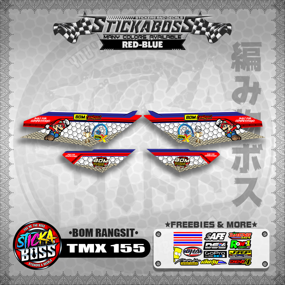 TMX 155 DECALS ( BOM RANGSIT )【WITH FREEBIES】