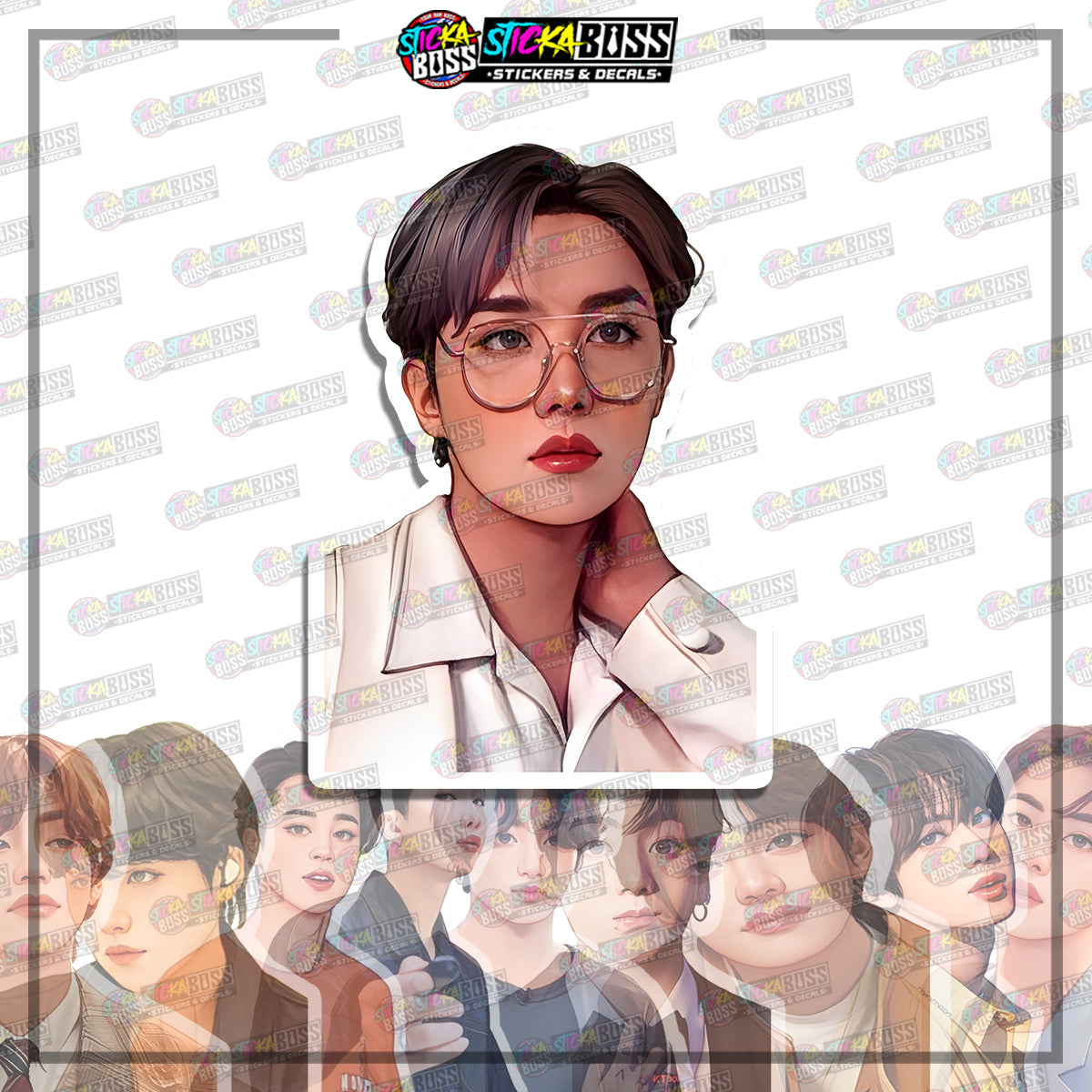 KPP-BTS | VINYL STICKER【VINYL PRINTED】( LAMINATED / WATERPROOF ) (Copy)