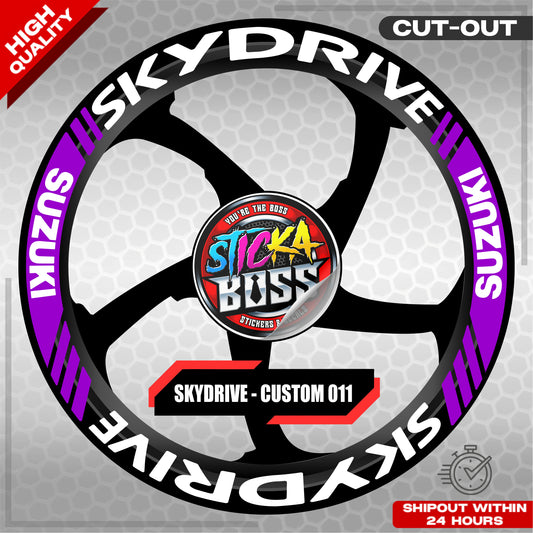 SKYDRIVE MAG STICKER SET ( 2 MAGS ) - CUSTOM 011 | VINYL WATERPROOF CUT-OUT DECALS