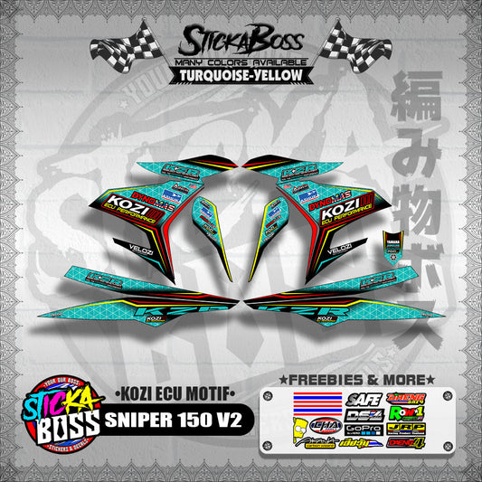 SNIPER 150 V2 DECALS ( KOZI ECU MOTIF )【WITH FREEBIES】