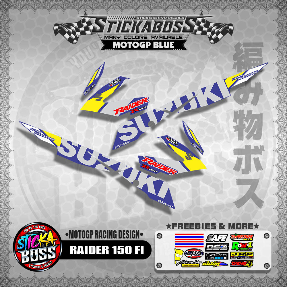 RAIDER 150 FI DECALS ( MOTOGP RACING DESIGN )【WITH FREEBIES】