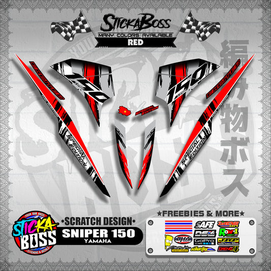 SNIPER 150 VIETNAM DECALS ( SCRATCH DESIGN )【WITH FREEBIES】