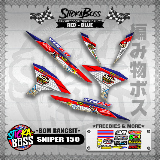 SNIPER 150 INDO DECALS ( BOM RANGSIT )【WITH FREEBIES】