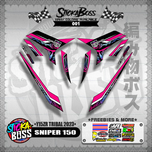 SNIPER 150 DECALS ( Y15ZR TRIBAL 2023 )【WITH FREEBIES】