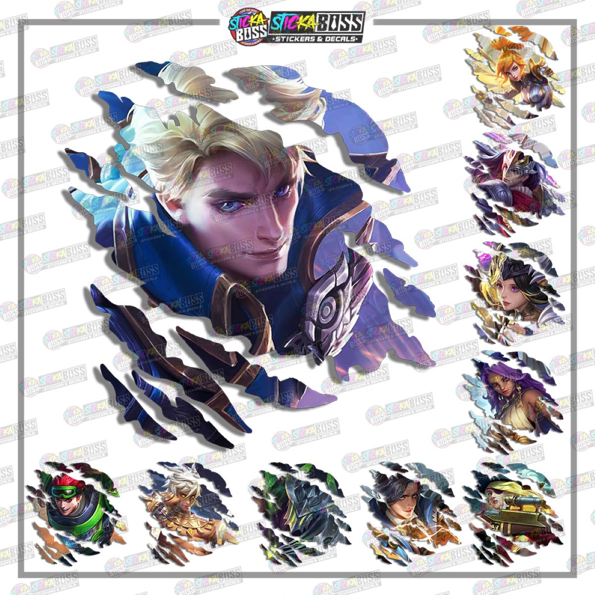 ML | ANIME SCRATCH STICKER【VINYL PRINTED】( LAMINATED / WATERPROOF )【Stickaboss】