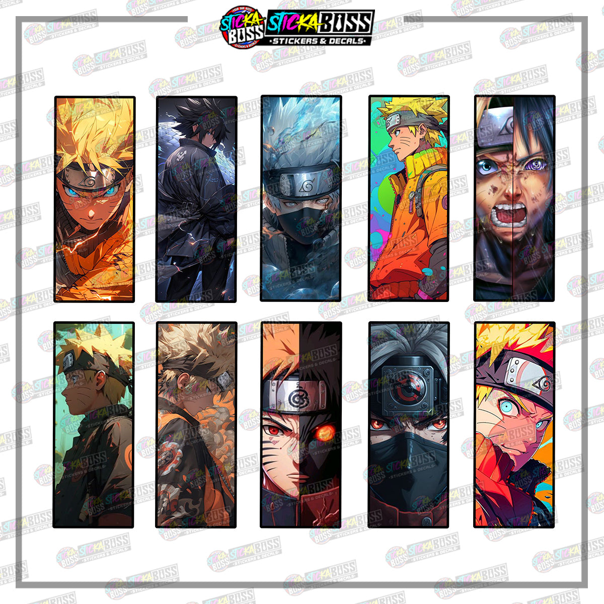 NARUTO | RECTANGLE SIZE VINYL STICKER 【VINYL PRINTED】( LAMINATED / WATERPROOF )