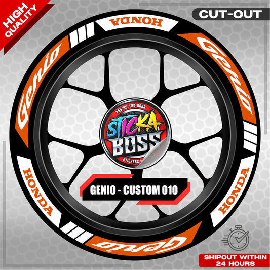 GENIO MAG STICKER SET ( 2 MAGS ) - CUSTOM 010 | VINYL WATERPROOF CUT-OUT DECALS