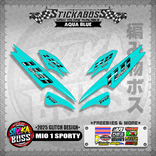 MIO 1/SPORTY/ SMILE STICKER DECALS ( 2025 GLITCH DESIGN )【WITH FREEBIES】