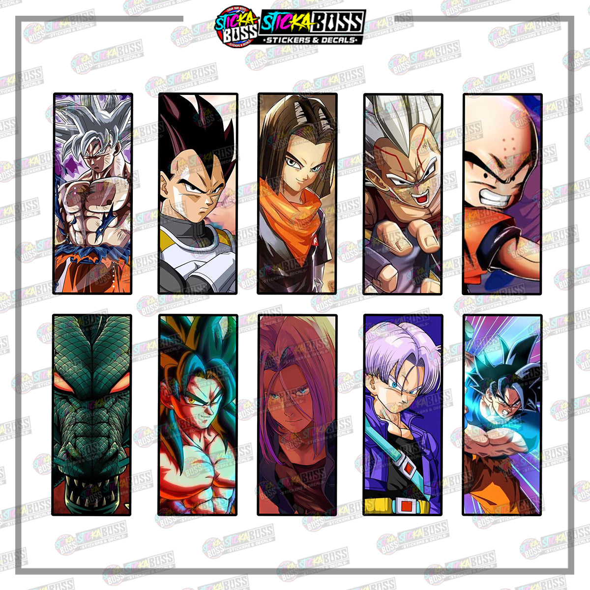 DRAGONBALL | RECTANGLE SIZE VINYL STICKER 【VINYL PRINTED】( LAMINATED / WATERPROOF )
