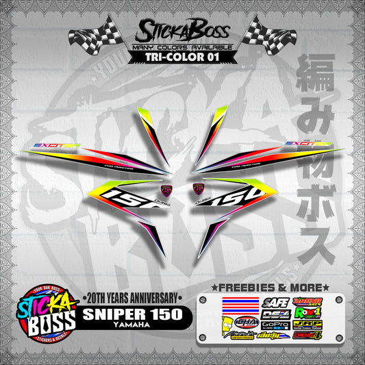 SNIPER 150 DECALS ( 20TH YEARS ANNIVERSARY )【WITH FREEBIES】
