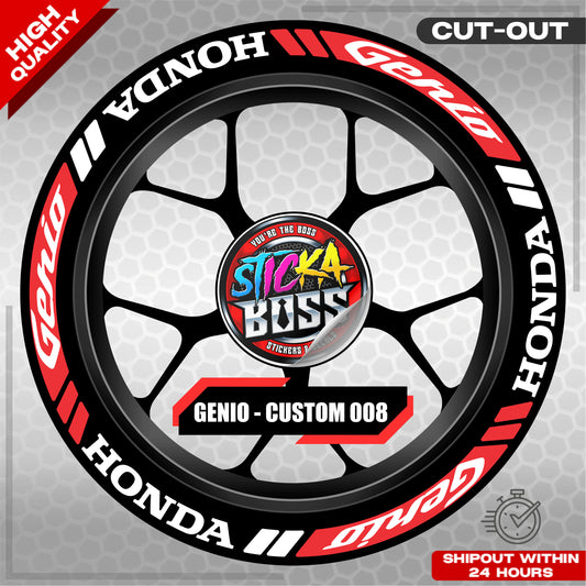 GENIO MAG STICKER SET ( 2 MAGS ) - CUSTOM 008 | VINYL WATERPROOF CUT-OUT DECALS