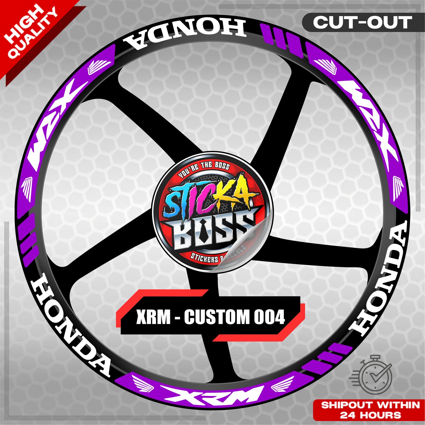 XRM MAG STICKER SET ( 2 MAGS ) - CUSTOM 004 | VINYL WATERPROOF CUT-OUT DECALS