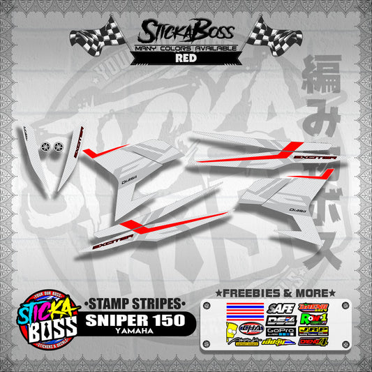 SNIPER 150 DECALS ( STAMP STRIPES )【WITH FREEBIES】