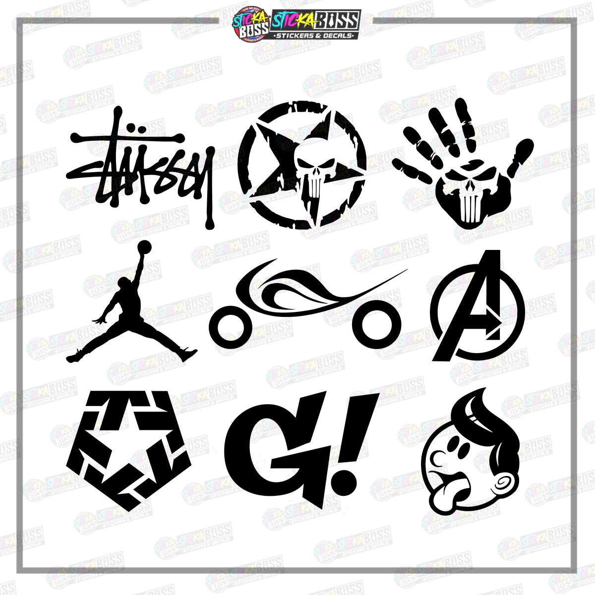 ASSORTED P1 | VINYL CUT-OUT STICKER ( ANIME VINYL STICKER DECALS )【Stickaboss】