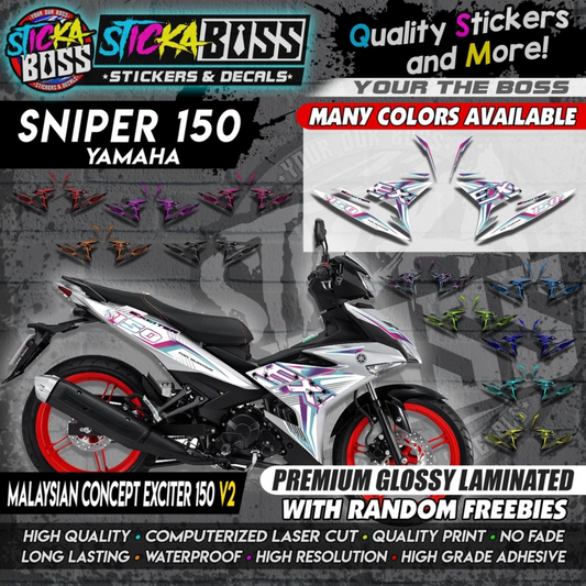 SNIPER 150 Stock Decals 【 MALAYSIAN CONCEPT EXCITER 150 V2 】