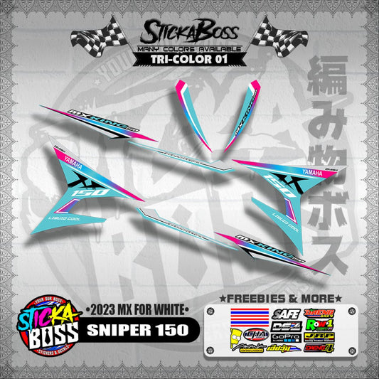 SNIPER 150 DECALS ( 2023 MX FOR WHITE )【WITH FREEBIES】