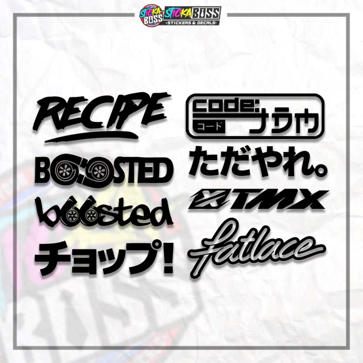 ASSORTED P4 | VINYL CUT-OUT STICKER ( ANIME VINYL STICKER DECALS )【Stickaboss】