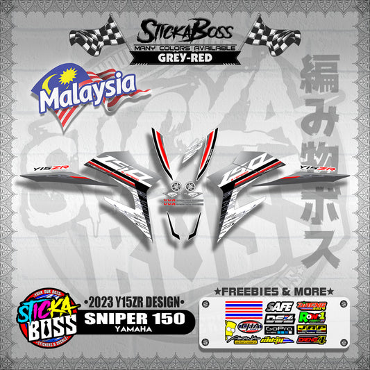 SNIPER 150 DECALS ( 2023 Y15ZR DESIGN )【WITH FREEBIES】
