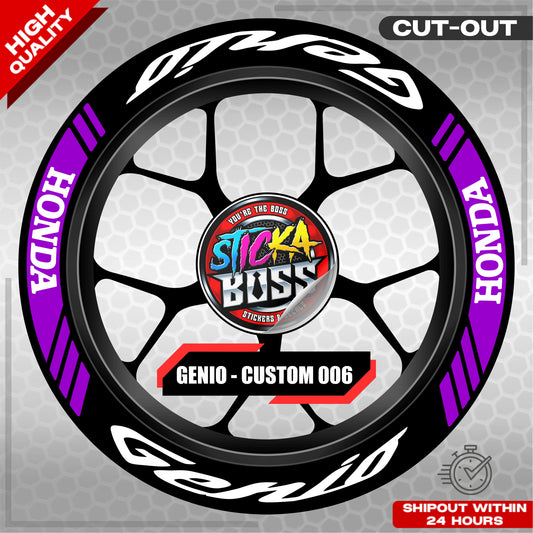 GENIO MAG STICKER SET ( 2 MAGS ) - CUSTOM 006 | VINYL WATERPROOF CUT-OUT DECALS