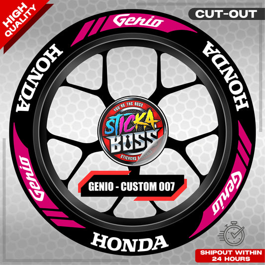 GENIO MAG STICKER SET ( 2 MAGS ) - CUSTOM 007 | VINYL WATERPROOF CUT-OUT DECALS