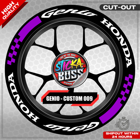 GENIO MAG STICKER SET ( 2 MAGS ) - CUSTOM 009 | VINYL WATERPROOF CUT-OUT DECALS