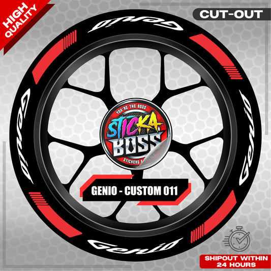 GENIO MAG STICKER SET ( 2 MAGS ) - CUSTOM 011 | VINYL WATERPROOF CUT-OUT DECALS