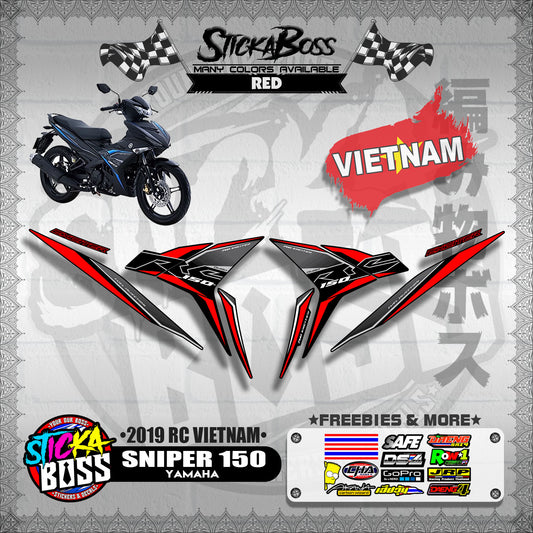 SNIPER 150 STOCK DECALS ( 2019 RC VIETNAM )【WITH FREEBIES】