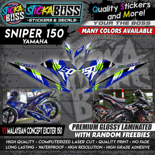 SNIPER 150 Decals 【 v3 Malaysian Concept EXCITER 150 】