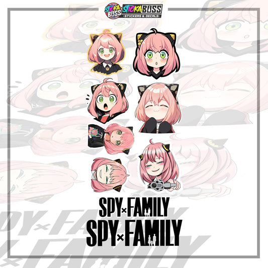 ANYA | STICKER SET (  ANIME VINYL STICKER DECALS )【Stickaboss】