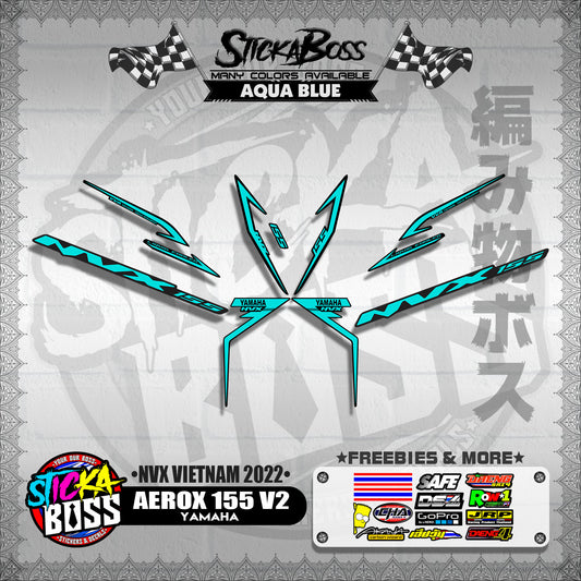 AEROX 155 V2 ( NVX VIETNAM 2022 DECALS )【WITH FREEBIES】