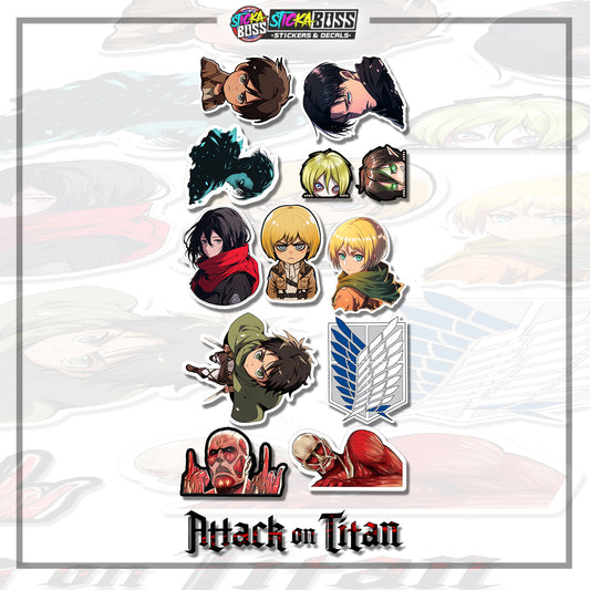 ATTACK ON TITAN | STICKER SET (  ANIME VINYL STICKER DECALS )【Stickaboss】