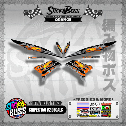 SNIPER 150 V2 DECALS ( HOTWHEELS Y15ZR )【WITH FREEBIES】