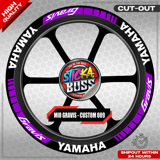 MIO GRAVIS MAG STICKER SET ( 2 MAGS ) - CUSTOM 009 | VINYL WATERPROOF CUT-OUT DECALS