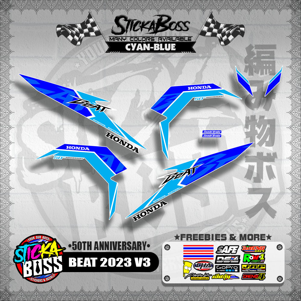 BEAT 2023 V3 DECALS ( 50TH ANNIVERSARY )【WITH FREEBIES】