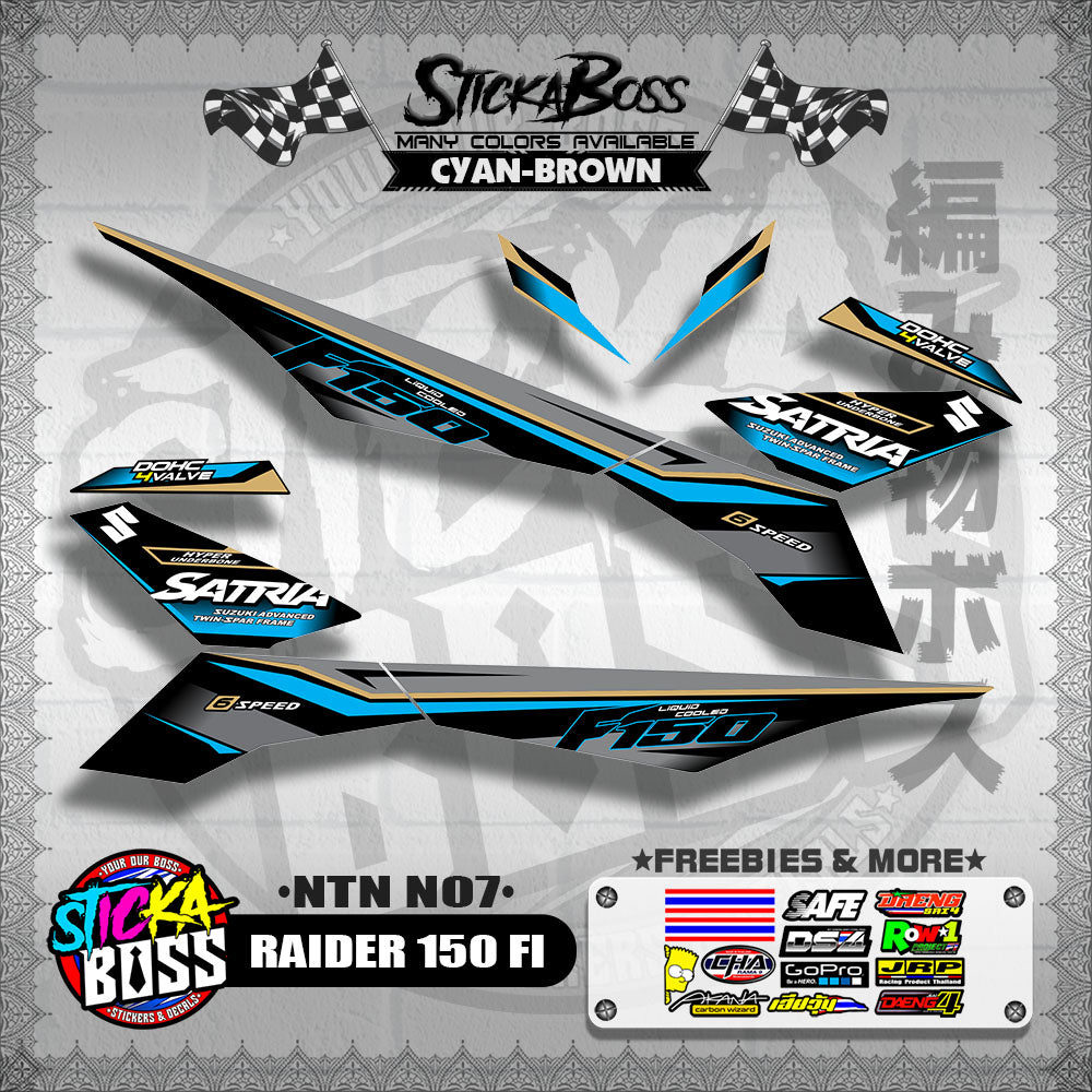 RAIDER 150 FI DECALS ( NTN N07 )【WITH FREEBIES】