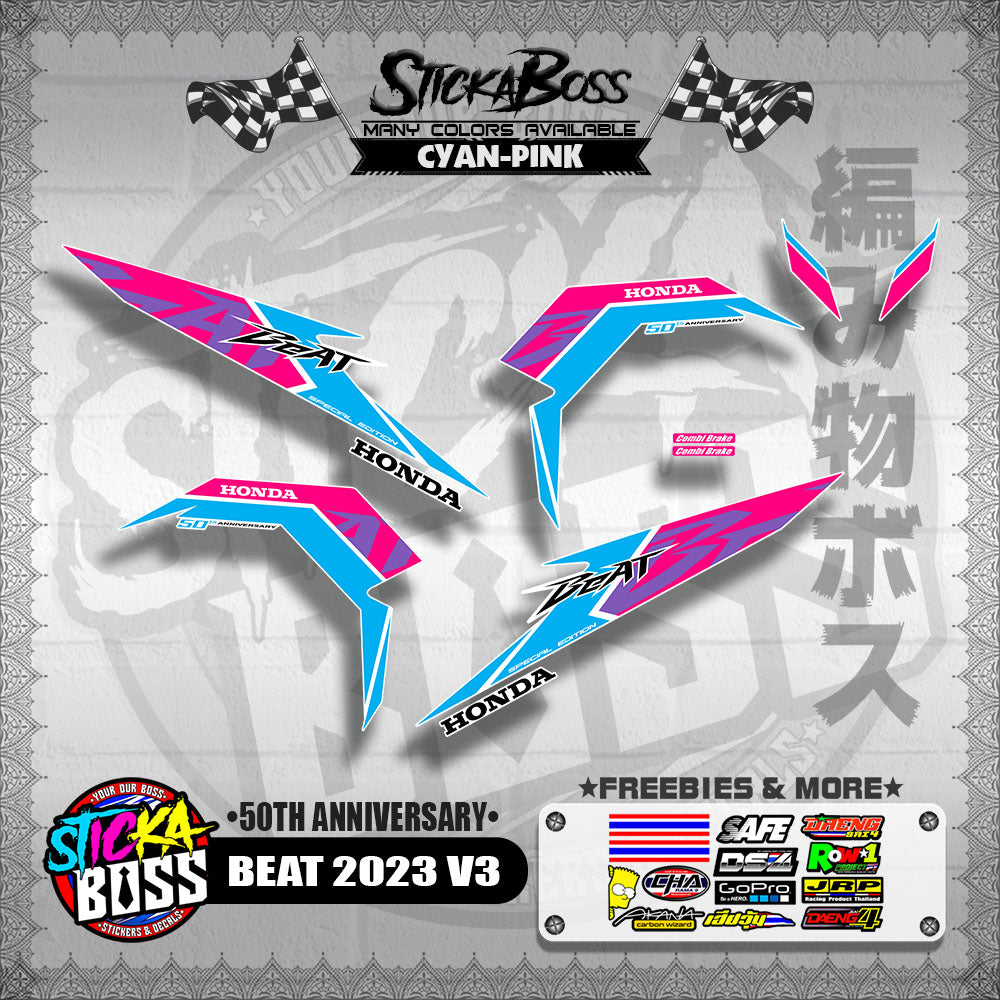 BEAT 2023 V3 DECALS ( 50TH ANNIVERSARY )【WITH FREEBIES】