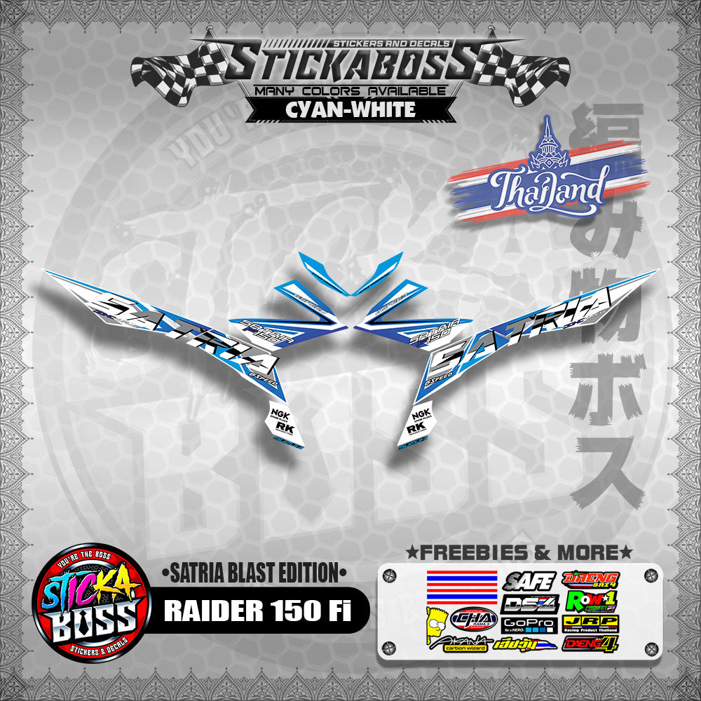 SUZUKI RAIDER 150 Fi Thai Decals ( Satria Blast Edition )【WITH FREEBIES】Thailand Concept