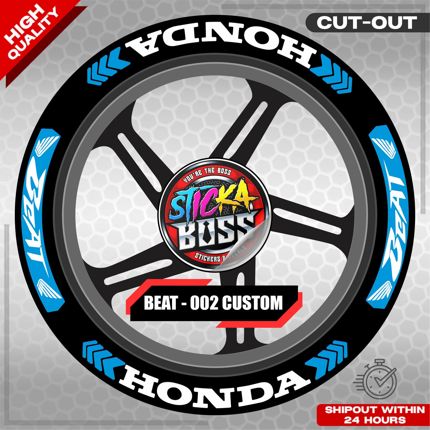 BEAT MAG STICKER SET ( 2 MAGS ) - 002 CUSTOM | VINYL WATERPROOF CUT-OUT DECALS