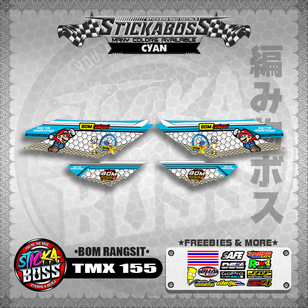 TMX 155 DECALS ( BOM RANGSIT )【WITH FREEBIES】