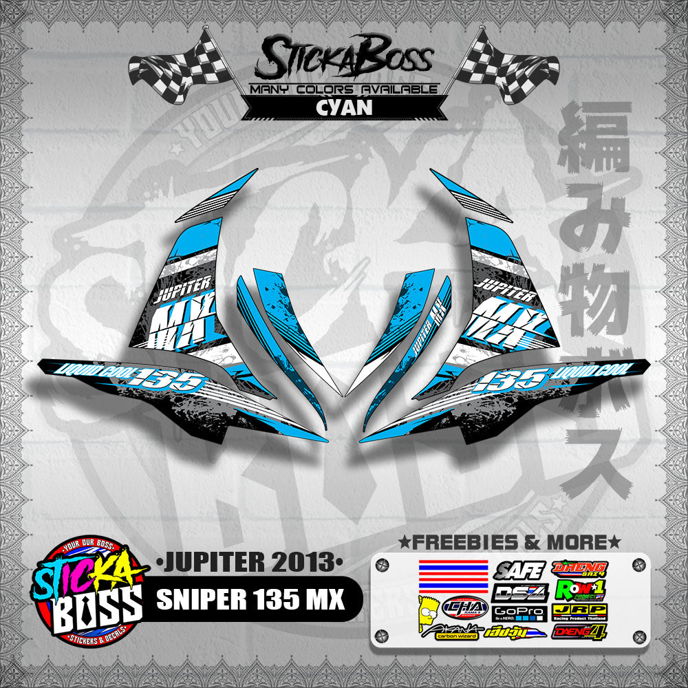 SNIPER 135 MX DECALS ( JUPITER 2013 )【WITH FREEBIES】