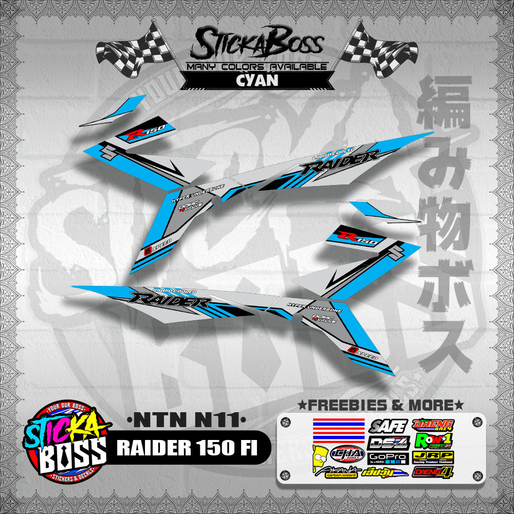 RAIDER 150 FI DECALS ( NTN N11 )【WITH FREEBIES】