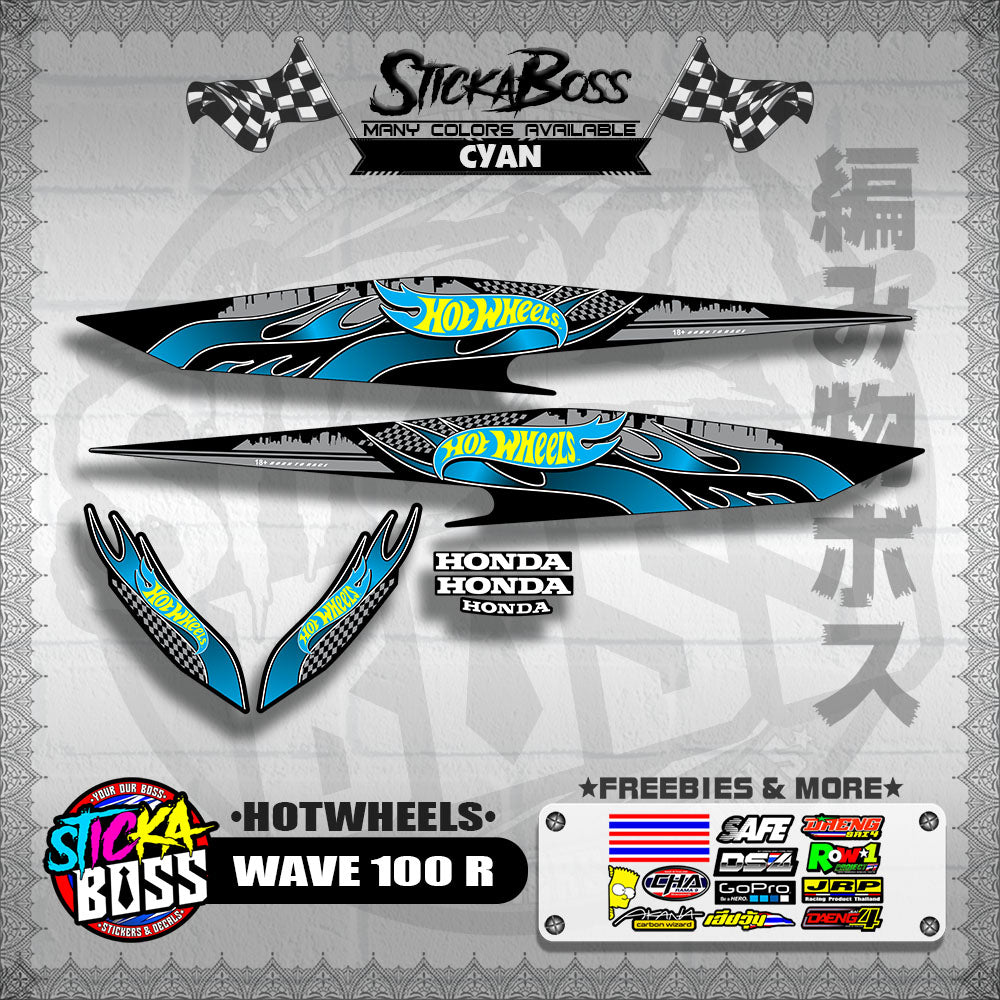 WAVE 100 R 2018 DECALS ( HOTWHEELS )【WITH FREEBIES】