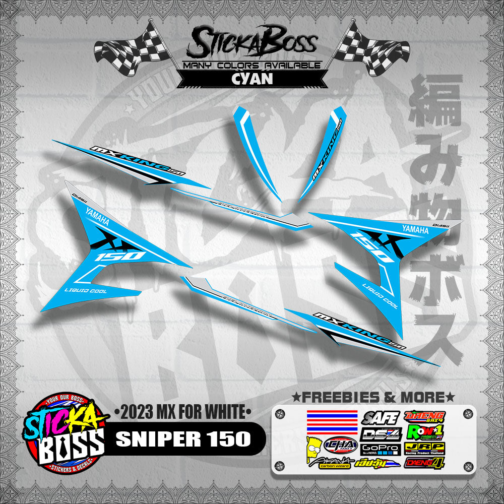 SNIPER 150 DECALS ( 2023 MX FOR WHITE )【WITH FREEBIES】