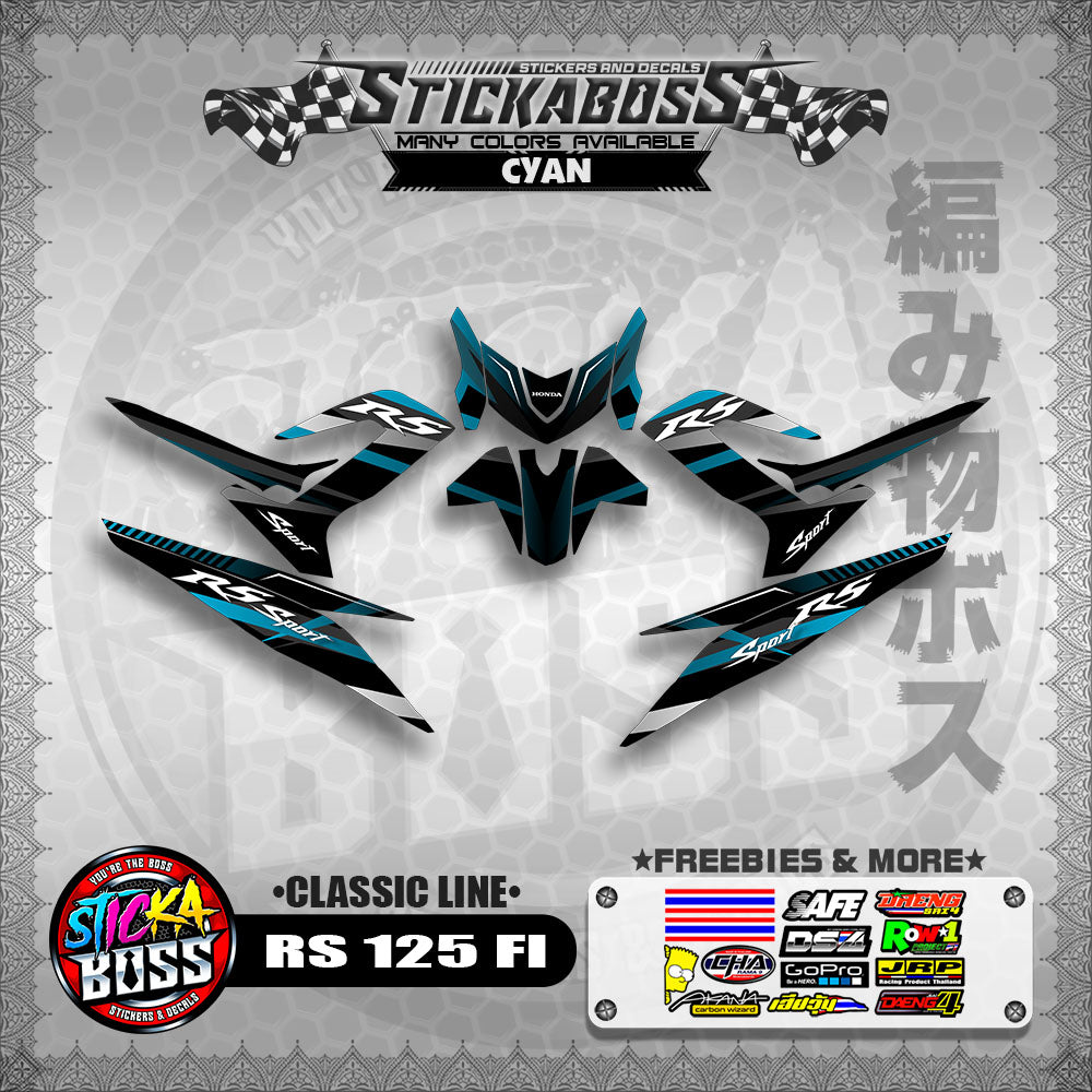 RS 125 FI DECALS ( CLASSIC LINE)【WITH FREEBIES】