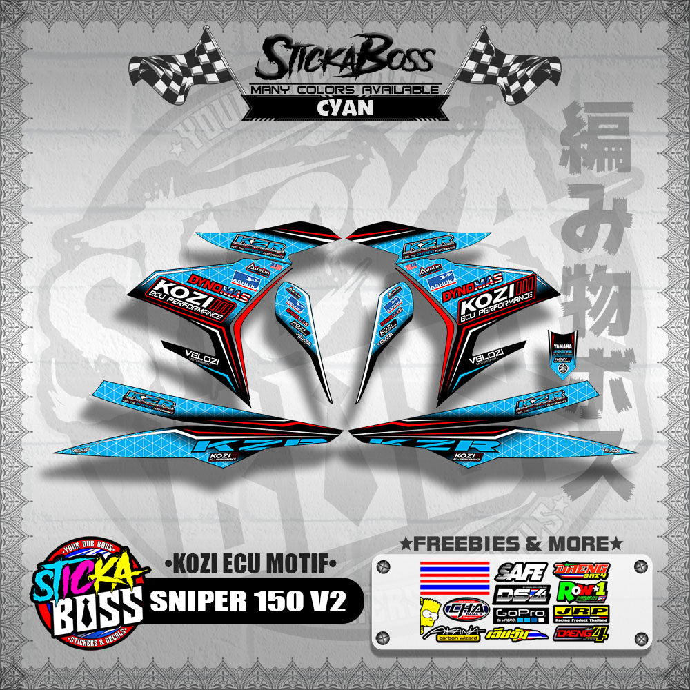 SNIPER 150 V2 DECALS ( KOZI ECU MOTIF )【WITH FREEBIES】